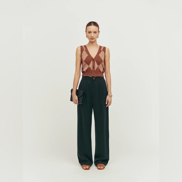 Reformation Pants - Reformation Mason Pant, Black - 4